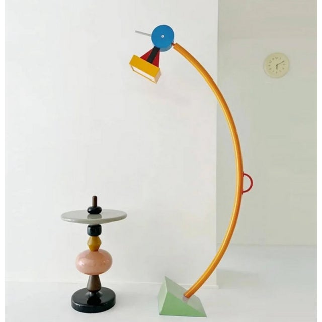 Yellow Vintage Treetops Lamp by Ettore Sottsass, 1980s For Sale - Image 8 of 8
