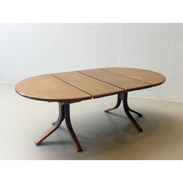 1970s Extendable Dining Table from Dietiker, Switzerland, 1970s For Sale - Image 5 of 15