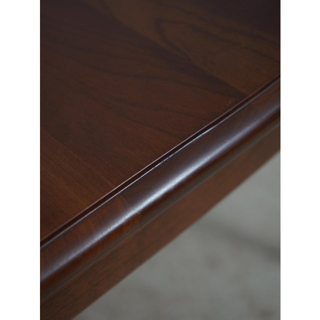 Stickley Queen Anne Cherry Dining Room Table W. 2 Leaves For Sale - Image 14 of 18