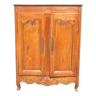 Early 19th Century French Provincial Petite Armoire Great Patina For Sale