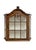 Walnut Veneer Wall Display Cabinet with Ornament and White Shelves, 1960s For Sale - Image 3 of 11