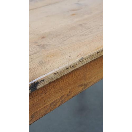 Antique Oak Dining or Conference Table, Early 19th Century For Sale - Image 16 of 18