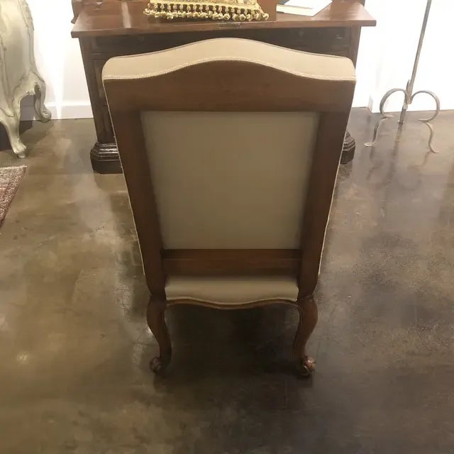 1990s Vintage Italian Chair with Carved Legs For Sale - Image 9 of 13