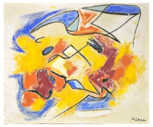 Giorgio Lo Fermo, Color Abstract Composition, Oil Painting, 2020