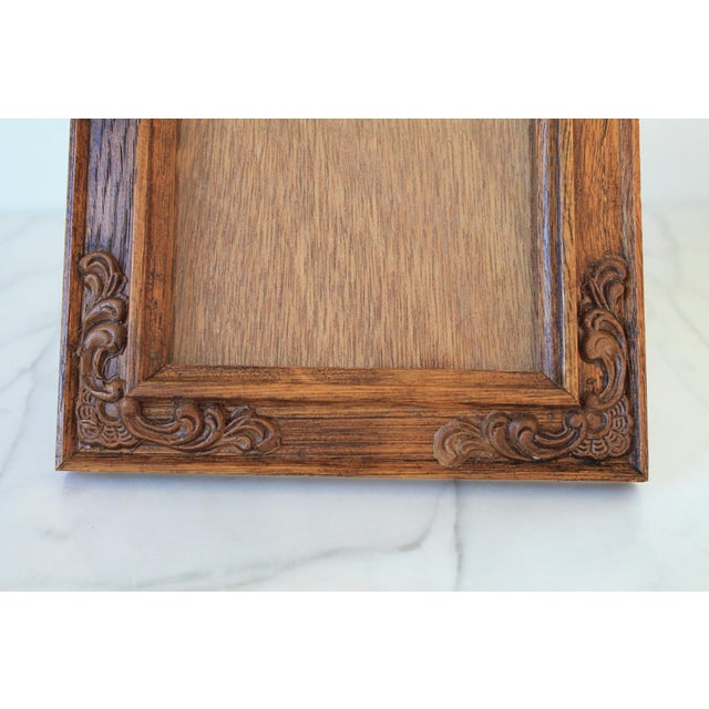 Vintage Ornate Carved Wood Picture Frame 5"x7" For Sale - Image 9 of 10