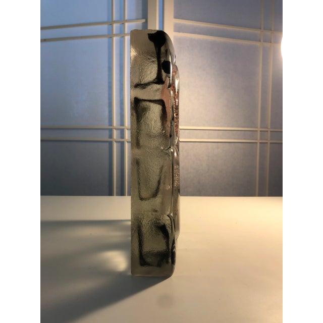 Contemporary Isabelle Monod Glass Sculpture, Venice, Italy, 2005, 9.5" Tall X 7.75" Wide, X 1.5" Deep For Sale - Image 3 of 12