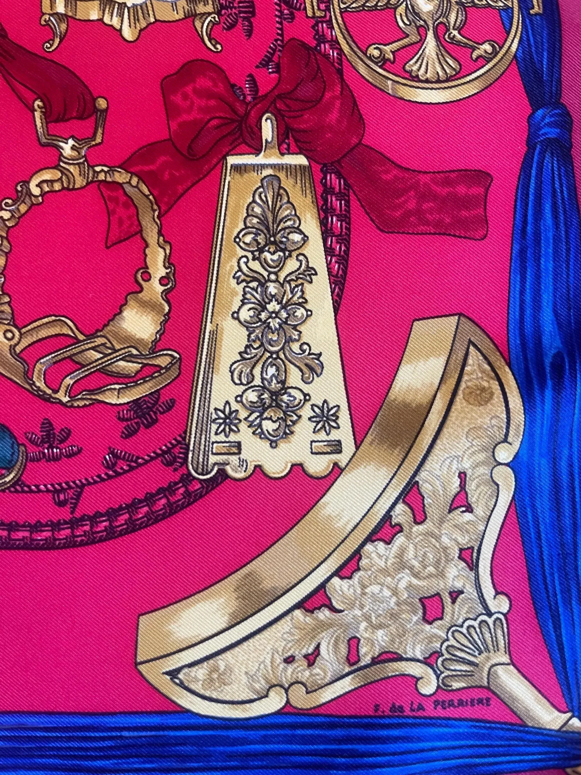 HERMÈS ETRIERS シルクスカーフ Hermès Silk Scarf « Étriers » 1964 | Chairish