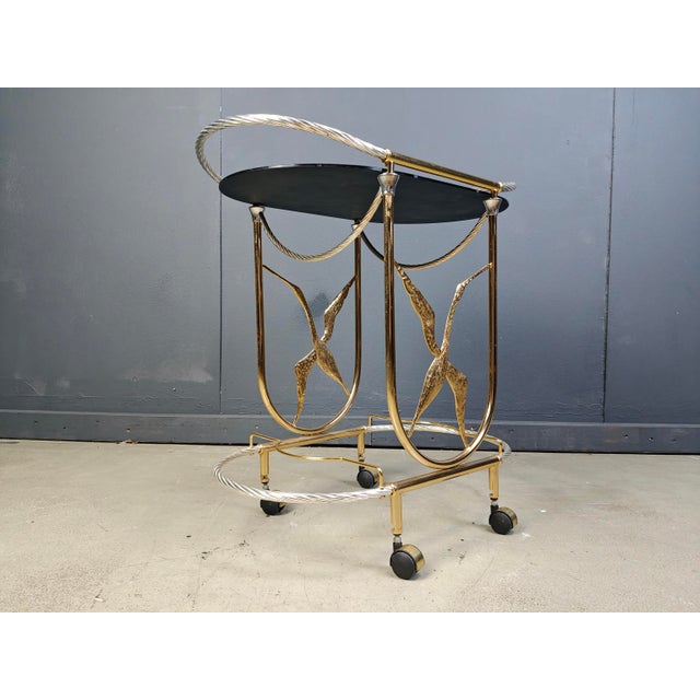 Vintage Italian Bar Cart, 1970s For Sale - Image 9 of 11