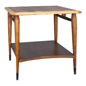 Mid 20th Century Lane Acclaim Square Side Table With Curved Lower Shelf