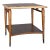 Mid Century Modern ‘Acclaim’ Square Side Table With Curved Lower Shelf | AltaVista Lane Furniture For Sale