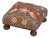 Strawberry Thief Red Tapestry Footstool For Sale