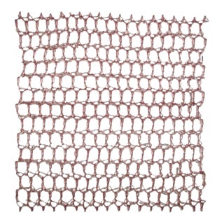 Contemporary Geometric Sculptural Wall Weaving Crocheted Fiberglass and Resin Yvette Kaiser-Smith For Sale