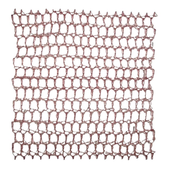 Contemporary Geometric Sculptural Wall Weaving Crocheted Fiberglass and Resin Yvette Kaiser-Smith For Sale