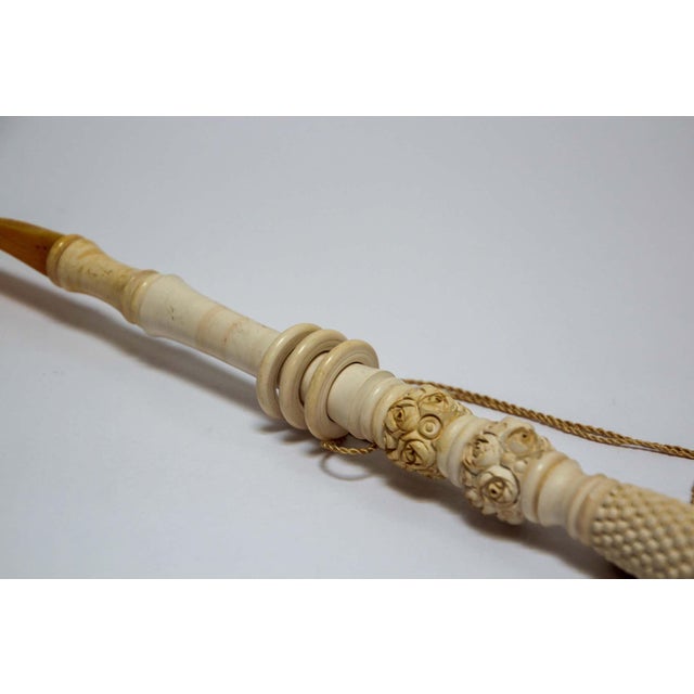 Islamic Carved Turkish Meerschaum Pipe, Moorish Style, Hand-Crafted, 1950 For Sale - Image 3 of 18