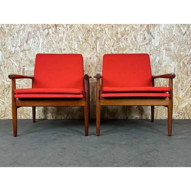 Set of Teak Easy Chair by Kai Lyngfeldt Larsen for Søborg Møbelfabrik, 1960s For Sale - Image 13 of 13