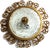 Brass and Frosted Glass 3-Light Ceiling Lamp from Kaiser-Leuchten, 1940s For Sale - Image 14 of 14