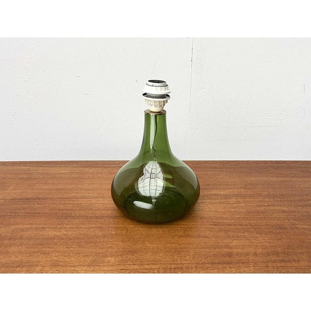 Gold Mid-Century Danish Glass Table Lamp from Holmegaard, 1960s For Sale - Image 8 of 18