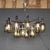 Vintage Italian Chrome and Smoked Glass Chandelier, 1970 For Sale - Image 16 of 17