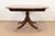 Reeder of London Antique English Regency Carved Mahogany Pedestal Extension Dining Table, Newly Restored For Sale - Image 12 of 14