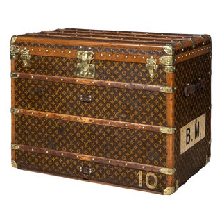 Malle Haute Trunk in Monogram Canvas from Louis Vuitton, France, 1920s For Sale