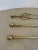 Antique Victorian Brass Fire Irons, 1860s, Set of 3 For Sale - Image 3 of 5