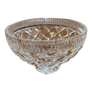 Waterford Crystal Covered Footed Bowl – Deep Diamond Cut For Sale