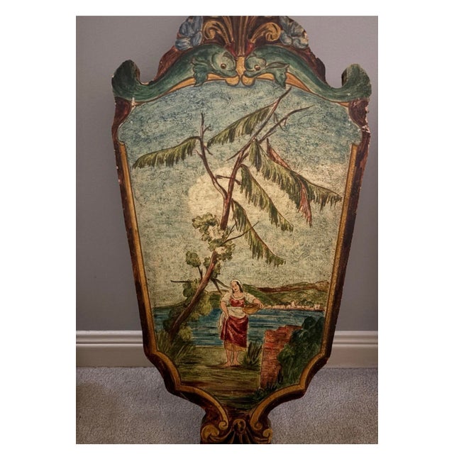 Traditional Pair of Louis XV Style Giltwood Wall Panels With Pastoral Landscape Tapestry Insets, Continental, Circa 1890-1910 For Sale - Image 3 of 7