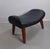 Wood Fully Restored Danish Ottoman in Teak and Black Leather, 1960s For Sale - Image 7 of 7