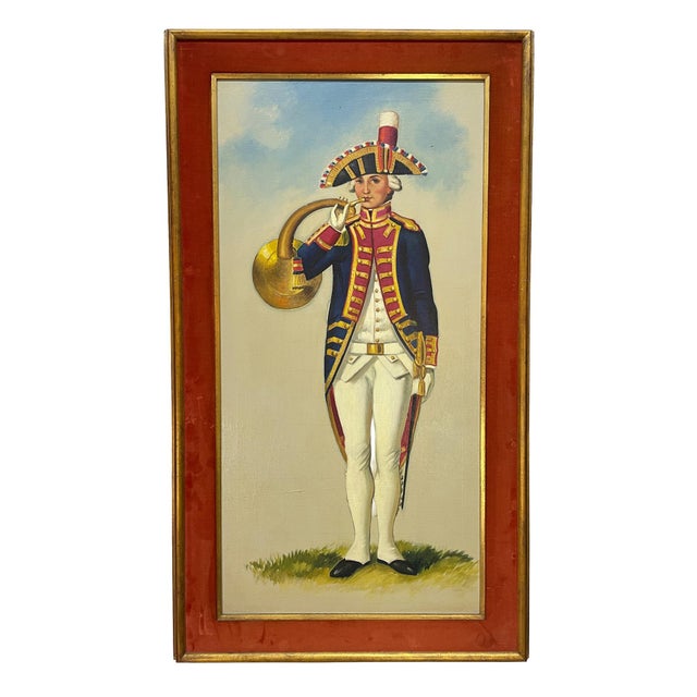Figurative Early 20th Century French Napoleonic Military Figure Oil Paintings in Gilt Frames — Set of 6 For Sale - Image 3 of 16