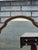 1930 Oval Walnut Hand Painted American Mirror. For Sale - Image 13 of 18