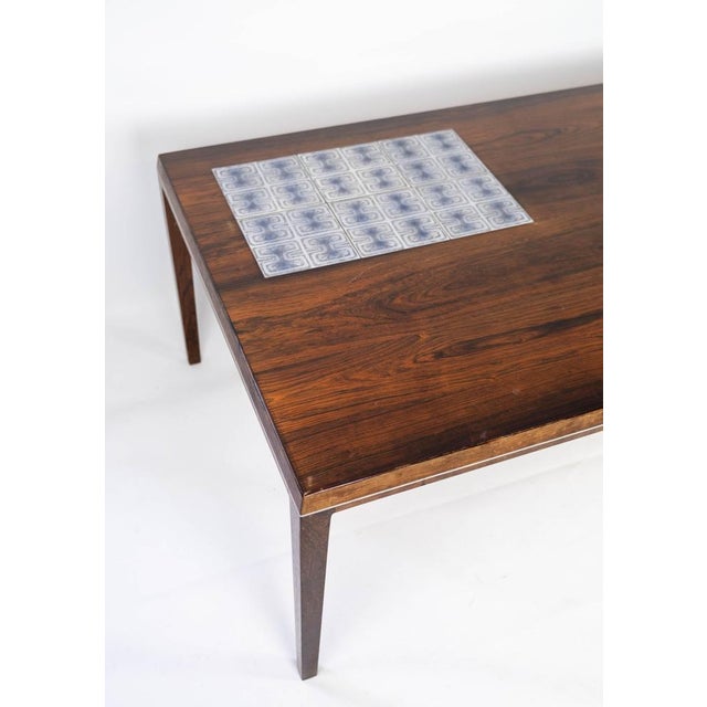 Brown Rosewood Coffee Table by Johannes Andersen for CFC Silkeborg, 1960s For Sale - Image 8 of 15