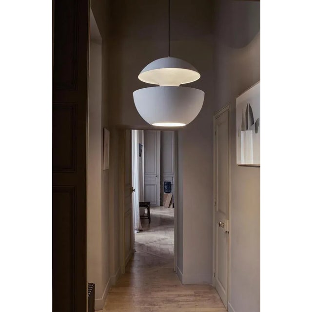 Contemporary Large White Pendant Lamp by Bertrand Balas For Sale - Image 3 of 13