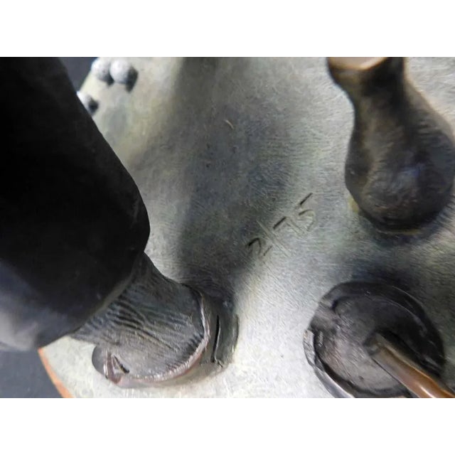 Sculpture Materials Anton Arkhipov "Green" Golfer Bronze Sculpture Hand Signed For Sale - Image 7 of 11