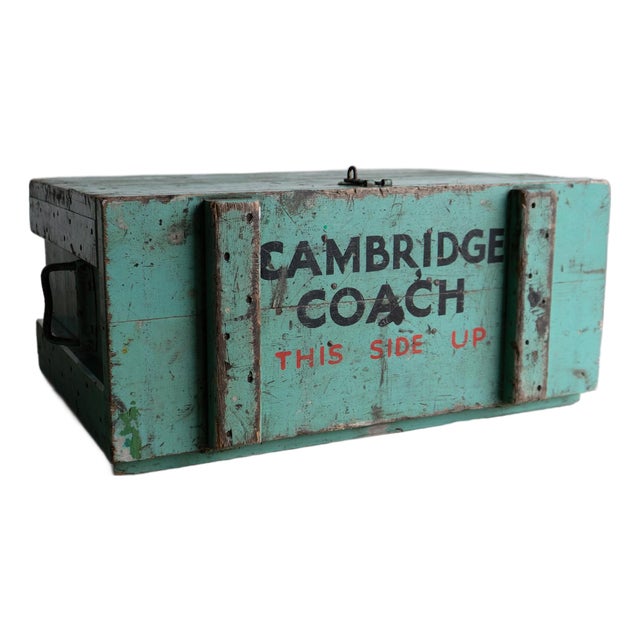 Vintage Cambridge University Rowing Team Ice Box Drinks Cooler Crate, Early 20th Century For Sale