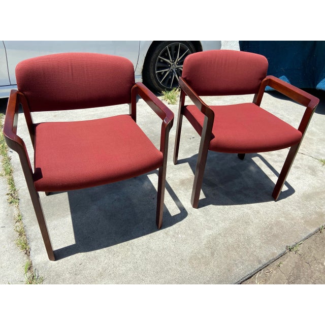 Stow & Davis Arm Accent Upholstered Arm Chairs- Set of 2 For Sale In Sacramento - Image 6 of 12