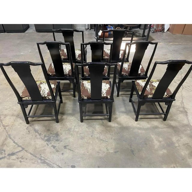 Chinoiserie Chinoiserie Chin Hua Dining Chairs by Century Furniture- Set of 8 For Sale - Image 3 of 9