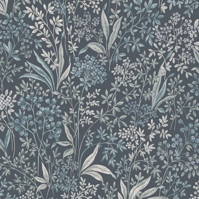 Borastapeter Nocturne Wallpaper in Wallpaper Indigo For Sale
