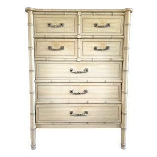 Palm Beach Collection - Bali Hai Edition Faux Bamboo Chest of Drawers For Sale