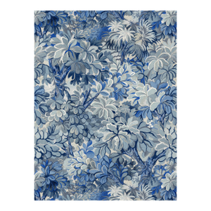 Sample - The House of Scalamandré Ridge Edge Wallcovering Wallpaper, Blue Stone