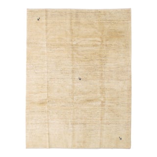 Vintage Hand-Knotted Persian Gabbeh Rug 6'0" X 7'11" For Sale