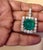 17.5 Ct Sugar Loaf Cabochon Colombian Emerald & 5.7 Ct Diamond Necklace 14KYG For Sale - Image 18 of 18