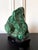 Striking Natural Malachite Specimen on Display Stand as Scholar Stone For Sale In Atlanta - Image 6 of 12