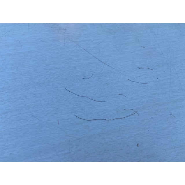 Vintage Mid Century Modern Steel Tanker Desk Workbench For Sale - Image 9 of 12