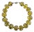 Angela Caputi Olive Green Resin Jeweled Choker Necklace For Sale