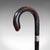 1930s Vintage Gentleman's Walking Cane, English, Brass, Stick, Hallmarked Silver, 1935 For Sale - Image 5 of 11