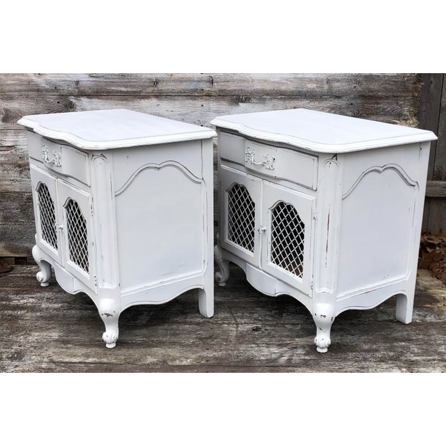 1970s White Furniture Co. French Provincial Nightstand a Pair Chairish