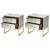 Mirrored Nightstands with Brass Sled Base from Justfurnituress SRL, 2026, Set of 2 For Sale - Image 4 of 11