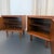 Pair of Mid-Century Modern Walnut With Brass Trim Nightstands End Tables For Sale - Image 9 of 10