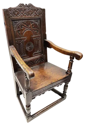 17th Century English Oak Wainscot Armchair