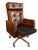 1970s Eck-Adams Brown Tufted High-Back Executive Office Chair For Sale - Image 10 of 17